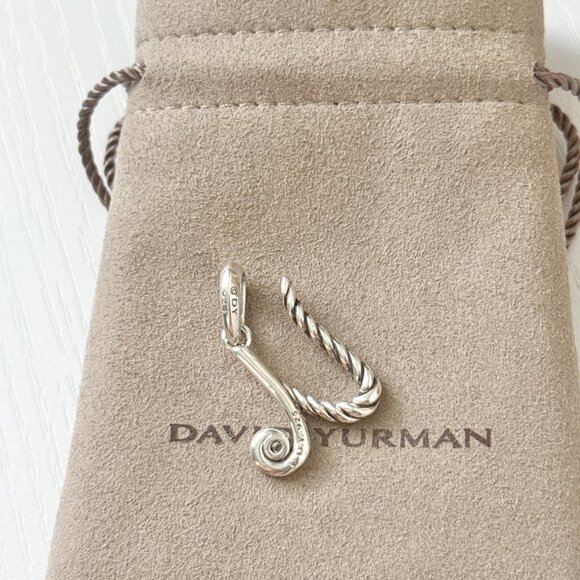 David Yurman Script Initial U Amulet .925 Sterling Silver - Picture 3 of 4